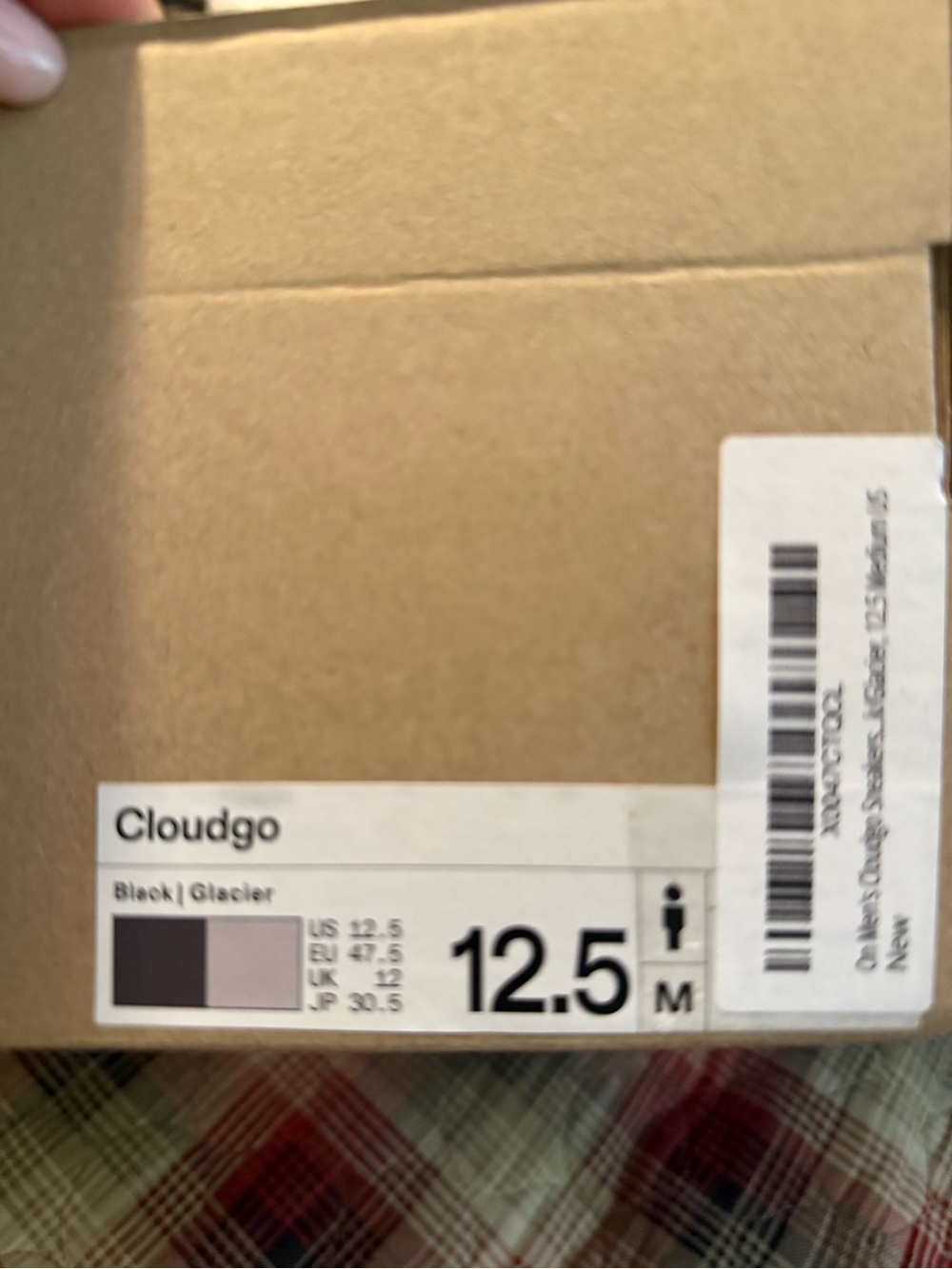 On Running Cloud Athletic Shoes for Men — Black/White - Picture 2 of 4